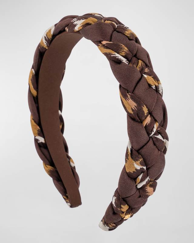 Braided Chiffon-Silk Headband